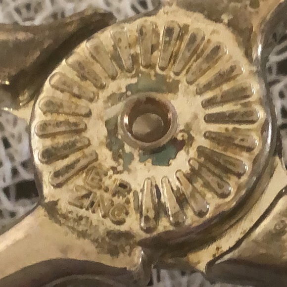 Vintage Silverplate E.P. Zinc Tongs Salad Pastry Sandwich Cake Server - Picture 6 of 9